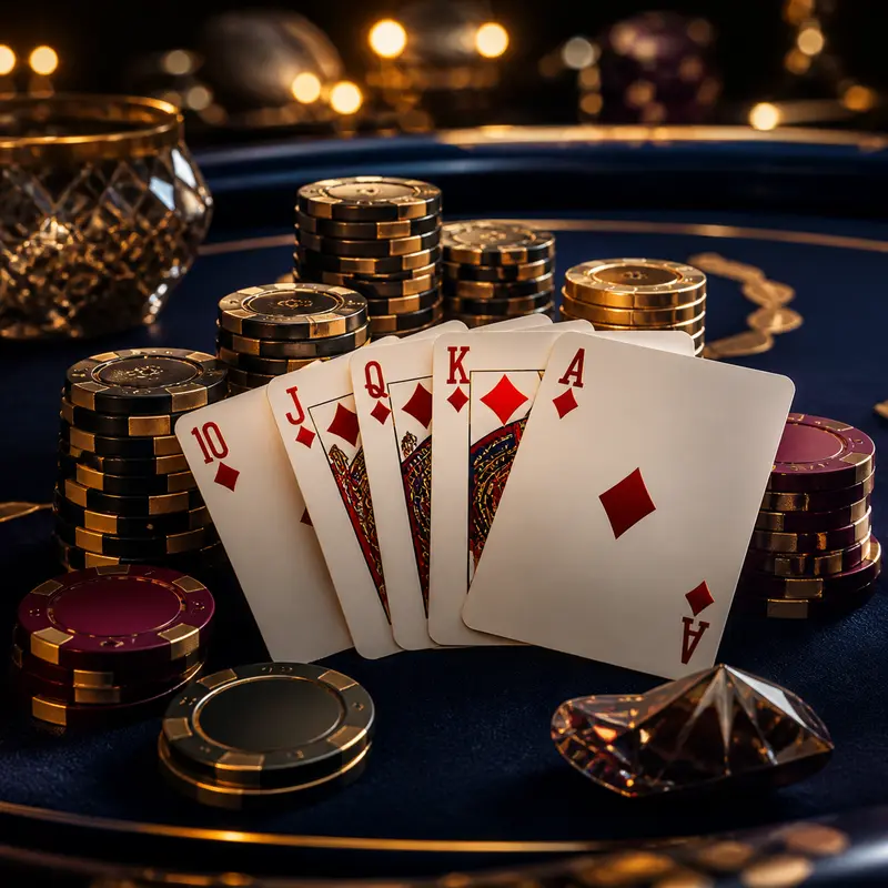 Yono VIP poker table paired with the Champagne live dealer side bet