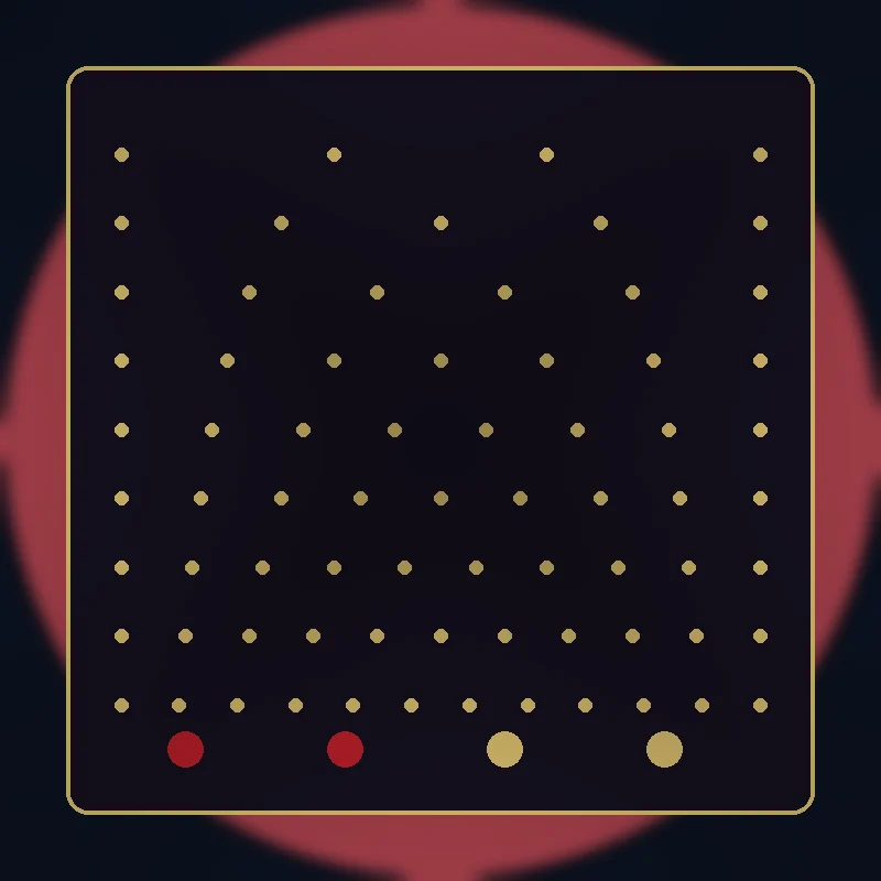 Yono VIP plinko board with red pegs and ball dropping